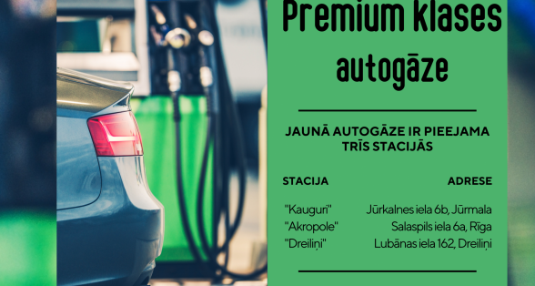 Izmēģini jauno produktu – Premium klases autogāzi, kuras sastāvā ir tikai tīrs propāns bez piemaisījumiem! 