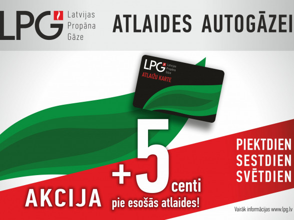 Akcija Latvijas propāna gāze uzpildes stacijās