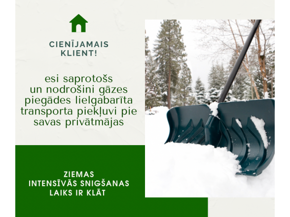  SIA “Latvijas propāna gāze” klientu - privātmāju īpašnieku uzmanībai!