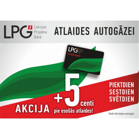 Akcija Latvijas propāna gāze uzpildes stacijās
