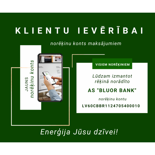 Informācija par AS “BluOr Bank” norēķinu kontu 
